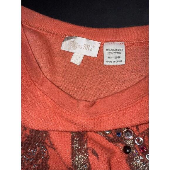 Miss Me Preppy Embellished Equestrian Western Embroidered Long Sleeve Y2K Shirt - Picture 11 of 15